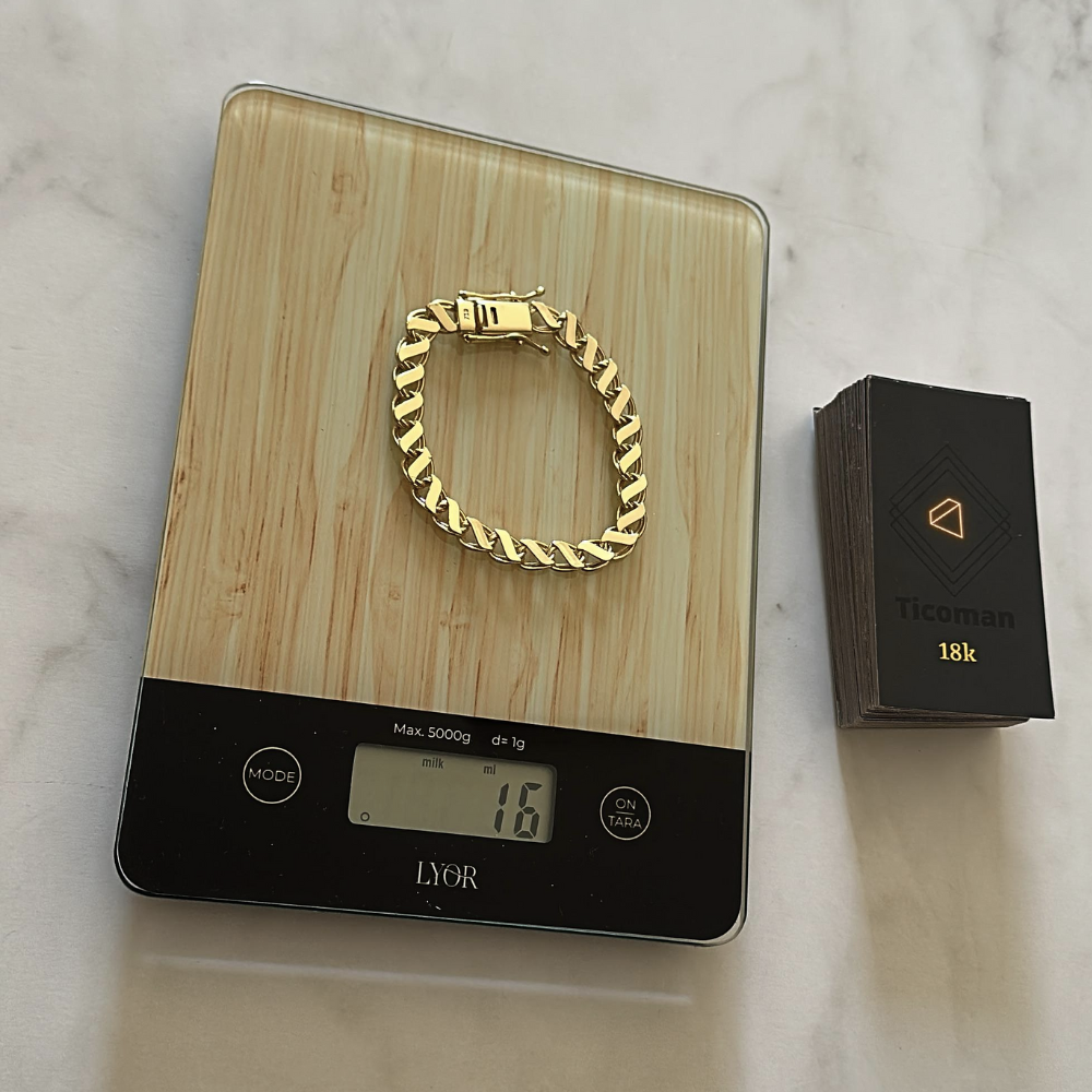 Pulseira Friso Z 8MM - Luxo
